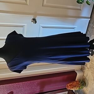 Lauren Ralph Lauren navy dress, low cut in back and front.  Fully lined.
